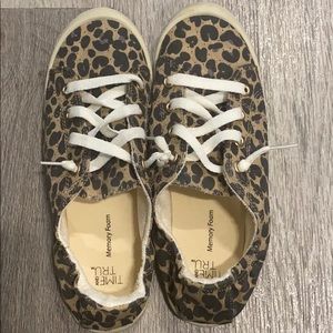 Cheetah slip on sneakers
